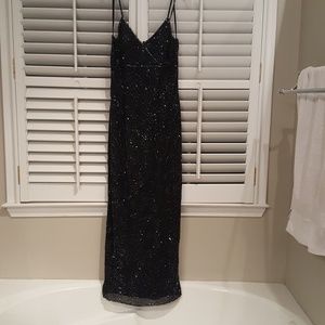 Formal full length beaded gown